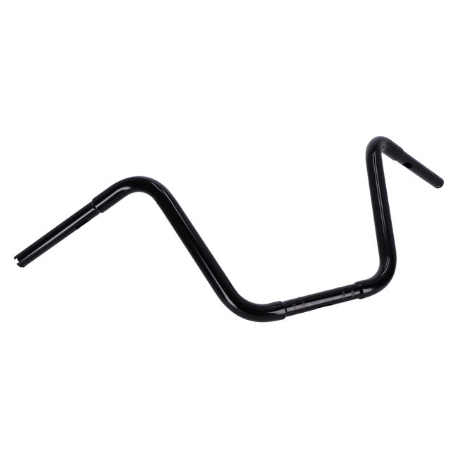 MCS 1-1/4" Buffalo Apehangers, 16" High, Black – 1982–2022 H-D with 1" I.D. Risers