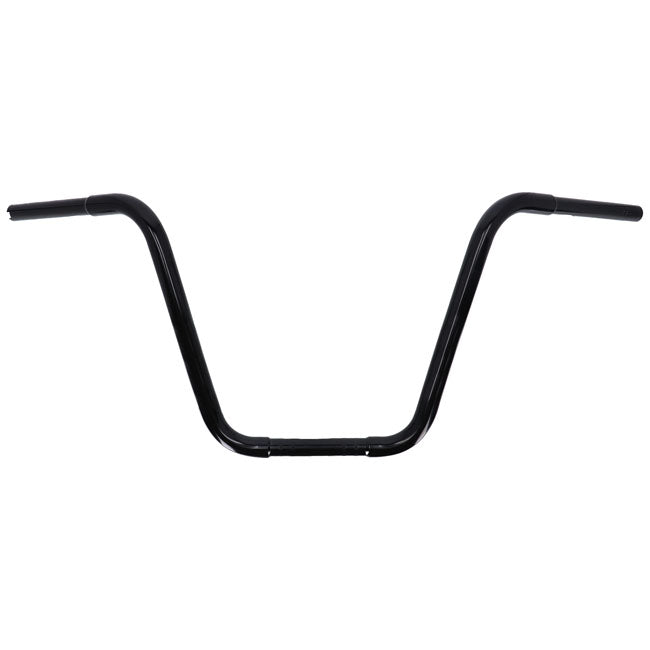 MCS 1-1/4" Buffalo Apehangers, 16" High, Black – 1982–2022 H-D with 1" I.D. Risers
