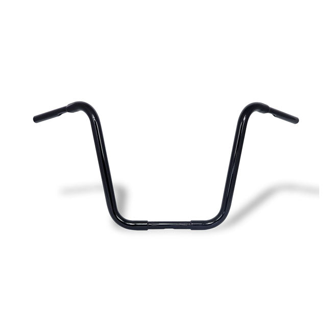 MCS 1-1/4" Buffalo Apehangers, 16" High, Black – 1982–2022 H-D with 1" I.D. Risers