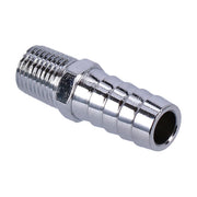 Gardner-Westcott Oil Line Fitting, Straight. 1/4" NPT to 1/2" Hose. Chrome