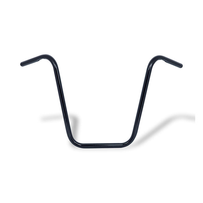 MCS Apehanger Handlebar, 18" Rise, 1" Black – 1982–2022 H-D with 1" I.D. Risers
