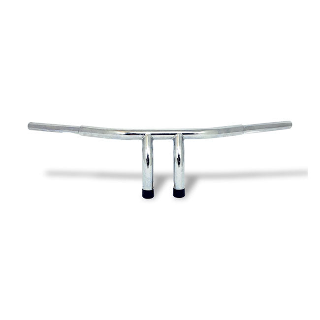 MCS Fat 1-1/4" Tiller Bar, 6" Rise, Chrome – 1982–2022 H-D with 3-1/2" Mount Bolt…