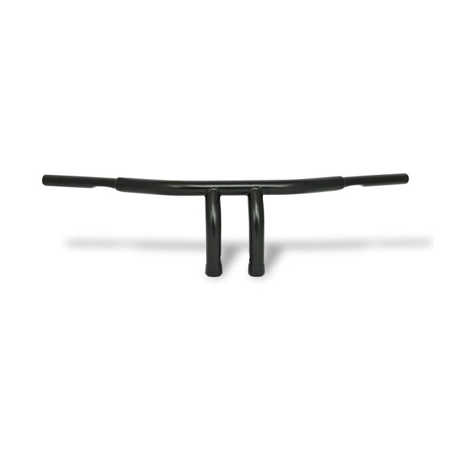 MCS Fat 1-1/4" Tiller Bar, 6" Rise, Black – 1982–2022 H-D with 3-1/2" Mount Bolt…