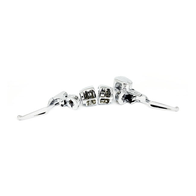 MCS Handlebar Control Kit Chrome – 2014–2022 XL Sportster (Dual Disc; ABS)