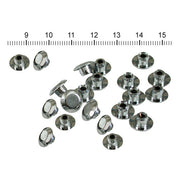 MCS Push-in Mushroom Allen Head Plugs M6. Chrome – M6 Threaded Allen Head Bolts