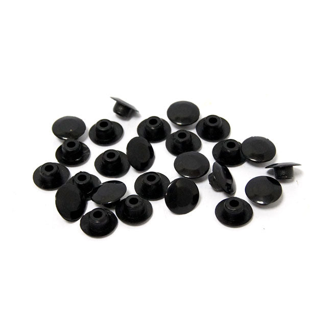 MCS Push-in Mushroom Allen Head Plugs 5/16". Black