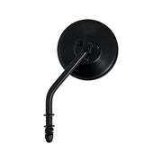 MCS Steel 4" Round Mirror. Black, Short Stem – 65-UP H-D