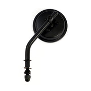 MCS Steel 3" Round Mirror. Black, Short Stem – 65-UP H-D