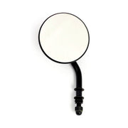 MCS Steel 3" Round Mirror. Black, Short Stem – 65-UP H-D