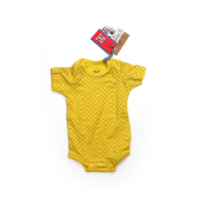Bobby Bolt Wrench Bodysuit Yellow – Kids Size 62