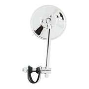 MCS Round Clamp-on Style Steel Mirror, 4" with 5" Stem – 65-UP H-D