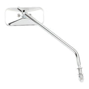 MCS Small Rectangular Mirror. Long Stem, Chrome – 65-UP H-D