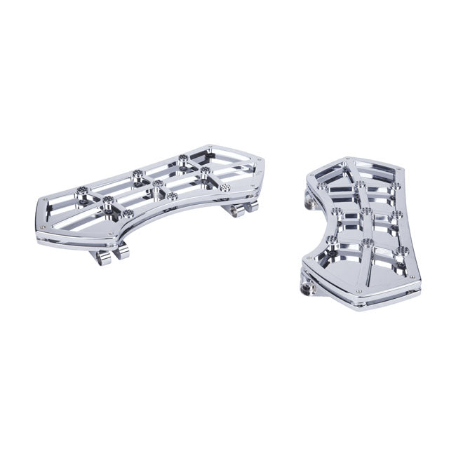 Diamond Rider Floorboards. Chrome