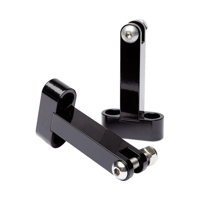 Passenger Floorboard Mount Brackets. Black