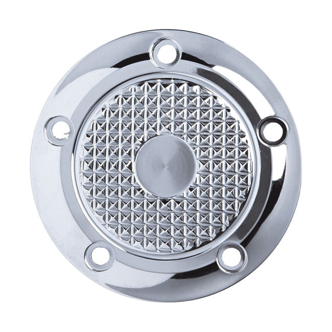 Diamond Point Cover. Chrome