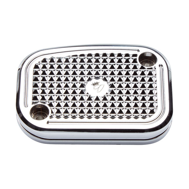 Diamond Handlebar Master Cylinder Cover. Chr.