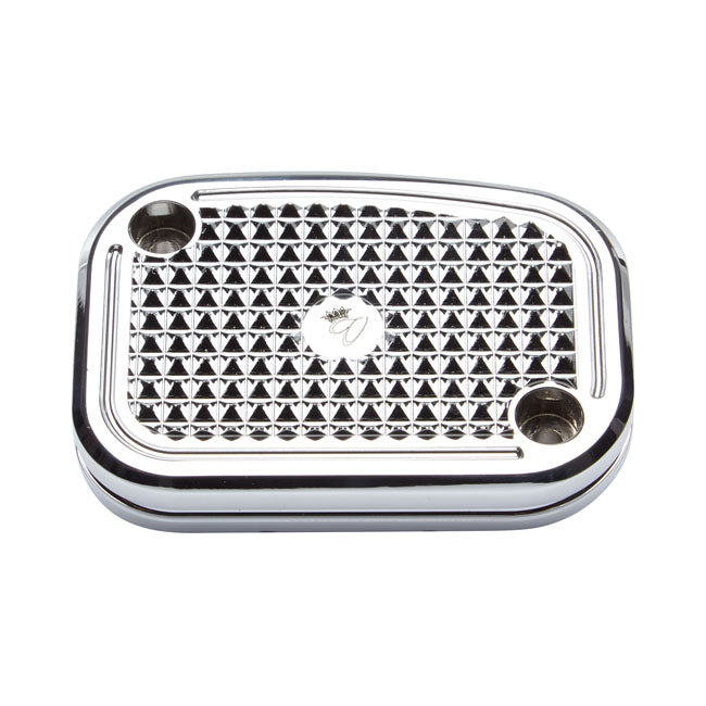 Vity''s Design Diamond Handlebar Master Cylinder Cover. Chr – 2014–2016 FLT/Touring; 2006–2017 V-Rod