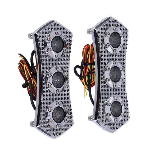 Diamond LED 3-1 Taillight. Chrome