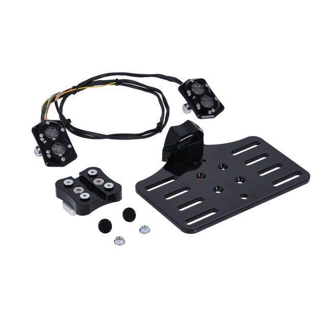 Diamond LED Taillight For Antenna Holes. Blck