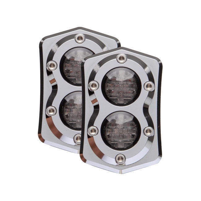 Diamond LED Taillight For Antenna Holes. Chr.