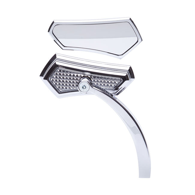 Diamond mirror. Right side, chrome