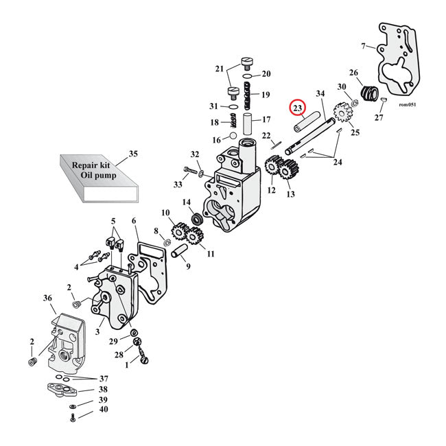 MCS Bushing, Oil Pump Drive Shaft – 1936–1999 Big Twin