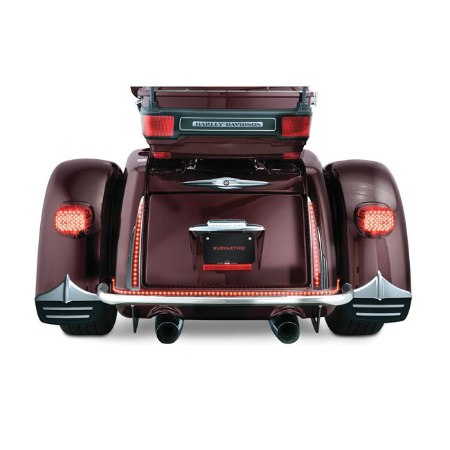 Kuryakyn Trike Rear Light Bars. Chrome – Trike: 2009–2025 FLHTCUTG Tri Glide…