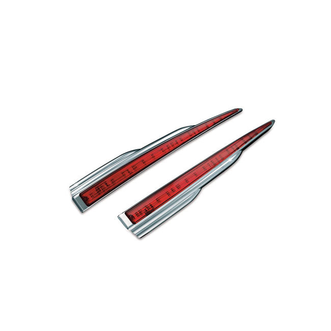 Kuryakyn Trike Rear Light Bars. Chrome – Trike: 2009–2025 FLHTCUTG Tri Glide…