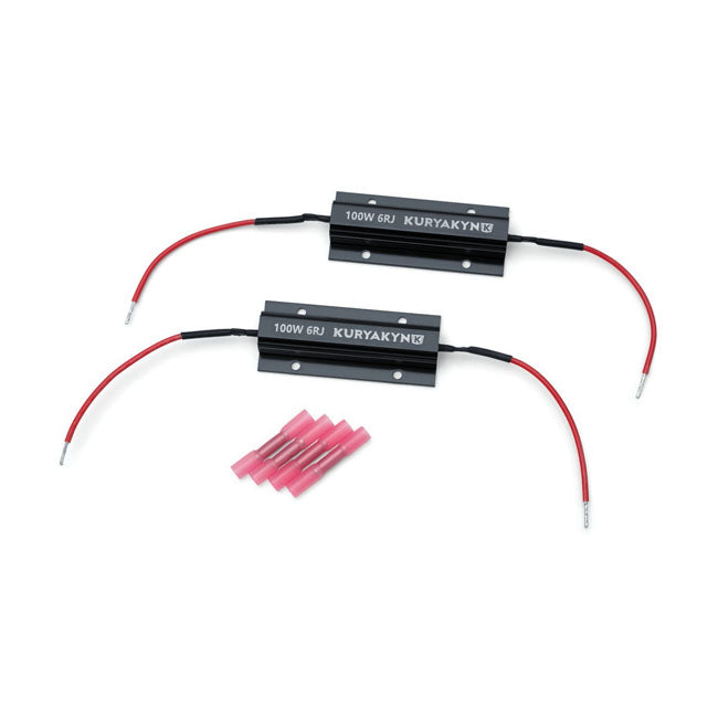 Kuryakyn Aluminum Load Equalizers, 100 Watt - 6 Ohm – Universal 12V Applications