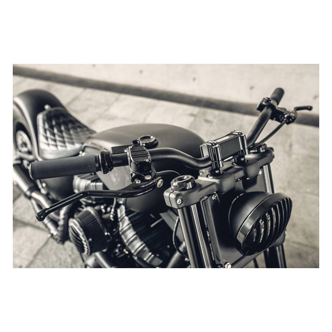 Rough Crafts M8 Softail 1.3" Finned Risers. Black – 2018–2024 Softail with OEM Digital…