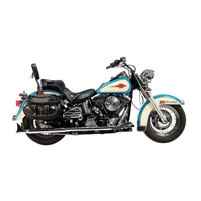 Paughco Independent Dual Head Pipes. Chrome – 1985–1994 Softail