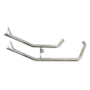 Paughco Upswept Fishtail Exhaust. Chrome – 1986–1999 Softail