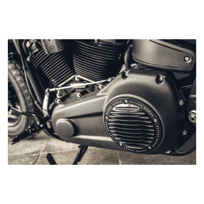 Rough Crafts Finned Derby Cover. Black – 2019–2025 Softail; 2018 Softail FLSB…