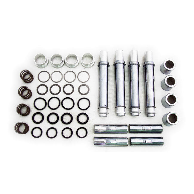MCS Complete 91-03 XL Multiple-parts Pushrod Cover Kit. Chrome – 1991–2003 XL Sportster