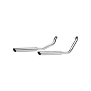 Paughco Slash Cut Exhaust (38"). Chrome – 1991–2005 Dyna