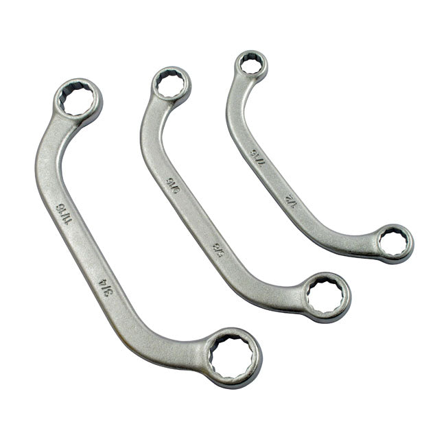 MCS Curved Box End Wrench Set. 3-Piece – Universal