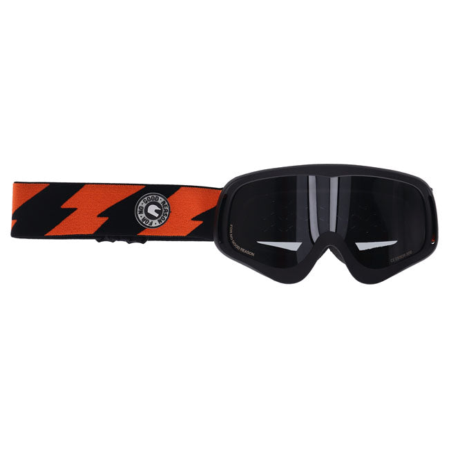 Roeg Peruna Bolts Goggle Black and Orange/Black Strap – One Size Fits Most