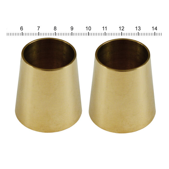 Paughco Handlebar Grip Cones for Internal Throttle. Brass – Customs with Internal Throttle