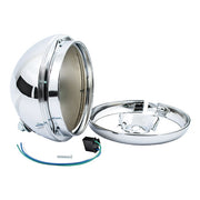 MCS 7" Headlamp Shell with Trim Ring Only. Chrome – 1949–1959 Hydra Glide & Custom…