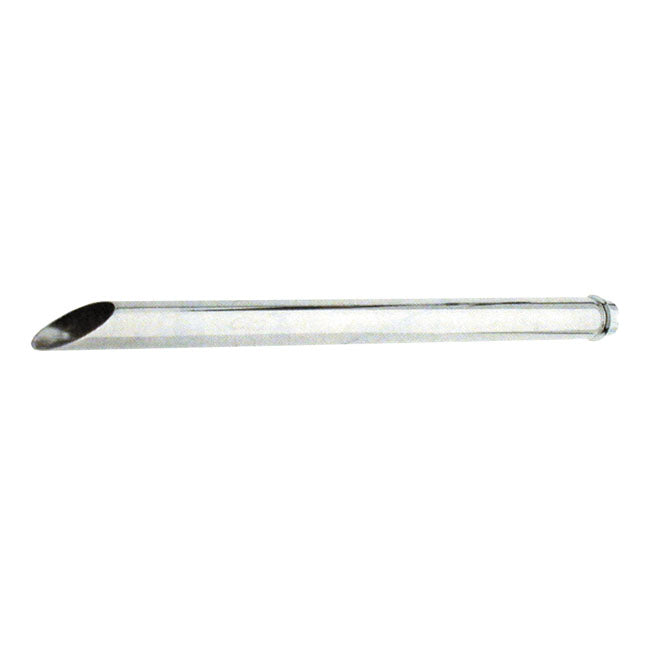 Paughco Tailpipe Extension. 31" Slash Cut. Chrome – 1985–2016 FLT/Touring