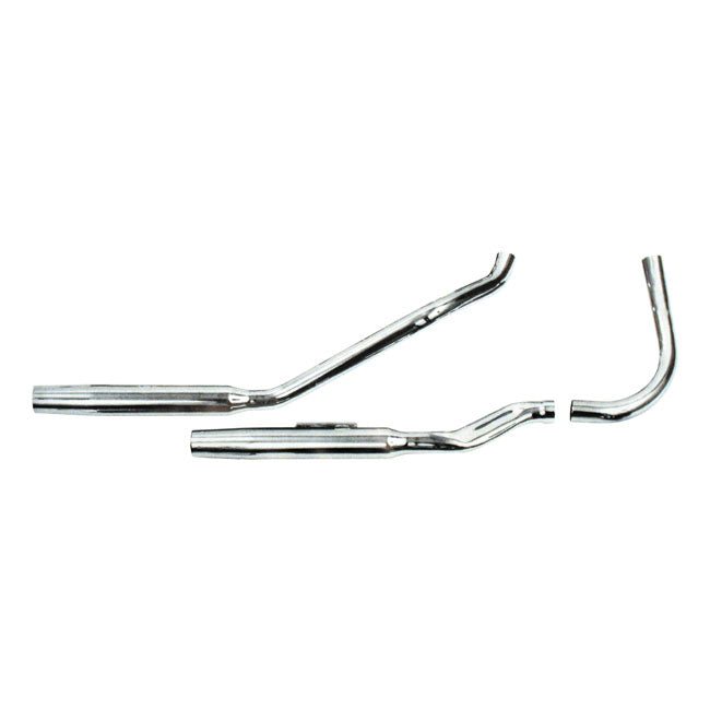 Paughco Tapered Exhaust (38"). Chrome – 1936–1947 Knucklehead