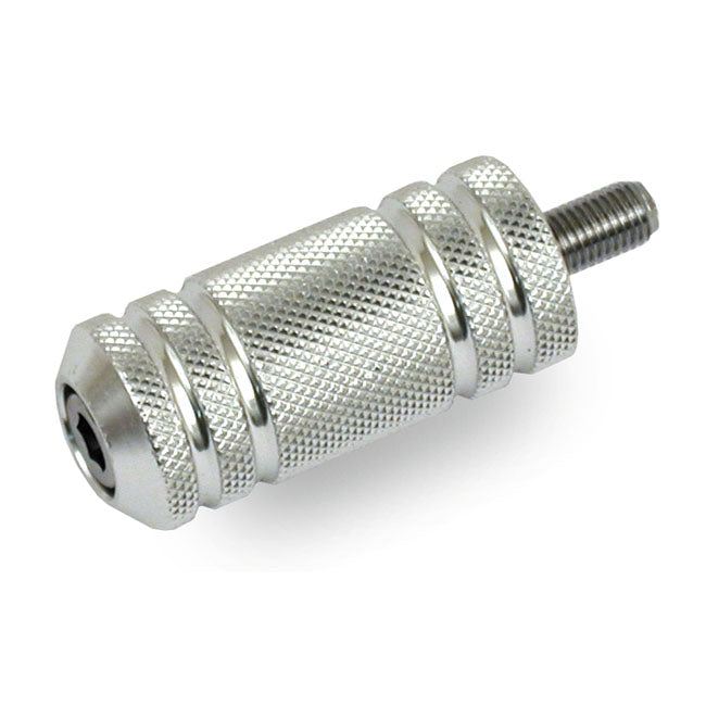 MCS Knurled Aluminum Shift/Brake Peg. Polished – Most H-D
