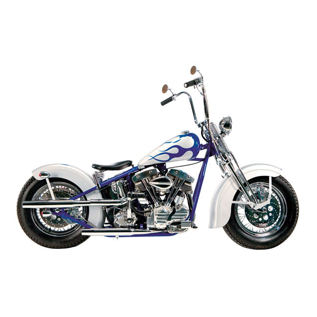 Paughco Shotgun Tapered Exhaust (38"). Chrome – 1966–1969 Early Shovel