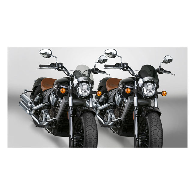 National Cycle Flyscreen® LS Light Tinted, Chrome – Fits Models with Up to 43mm Fork Tubes