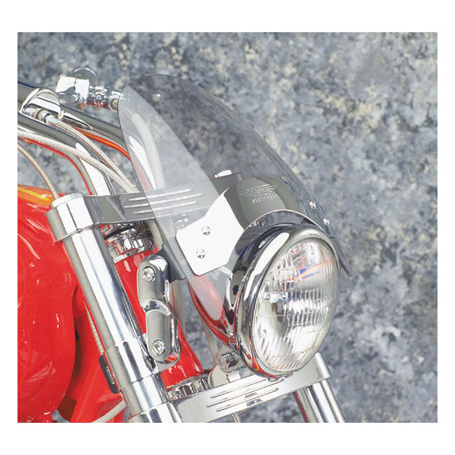 National Cycle Flyscreen® LS Light Tinted, Chrome – Fits Models with Up to 43mm Fork Tubes