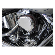 K&N Street Metal High-flow Air Intake Flare, Chrome – 2000–2015 Softail; 1999–2017 Dyna…
