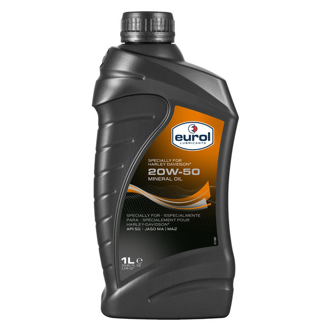 Eurol 20w50 Motor Oil Sg/Cd Mineral. 1l – 1984–2017 Big Twin; 1986–2022 XL…