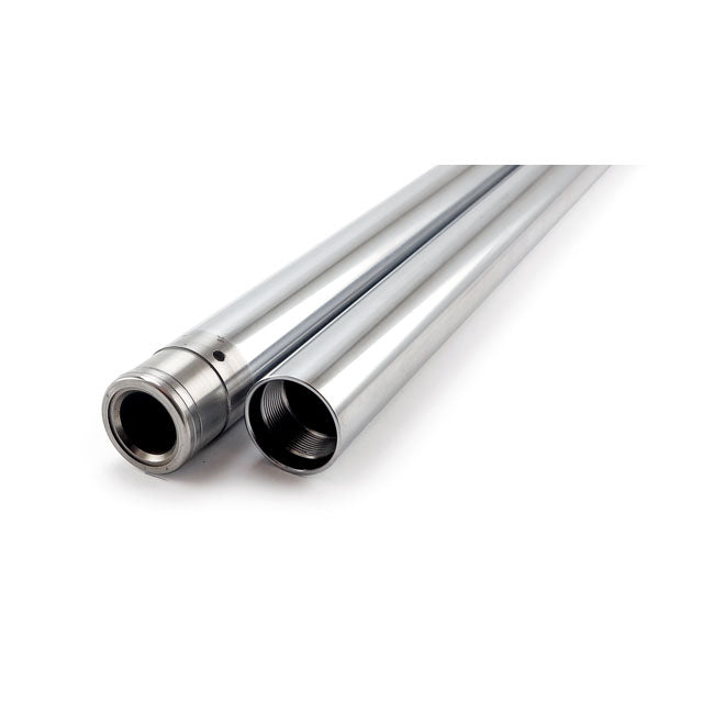 MCS Fork Tubes 39mm, 23-3/8". Show Chrome – Standard Length: 1988–2003 XL Sportster…
