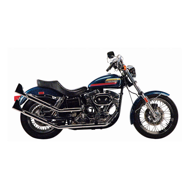 Paughco Upswept Head Pipes. S-pipe - Around Oil Tank – 1970–1984 SHOVEL