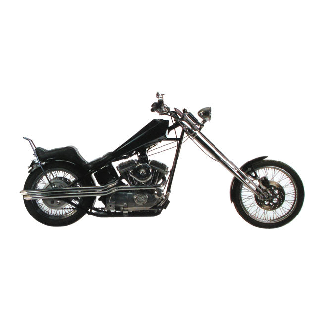 Paughco Dual Shotgun Drags. Chrome – 1986–2003 XL Sportster Ridgid Frame Only